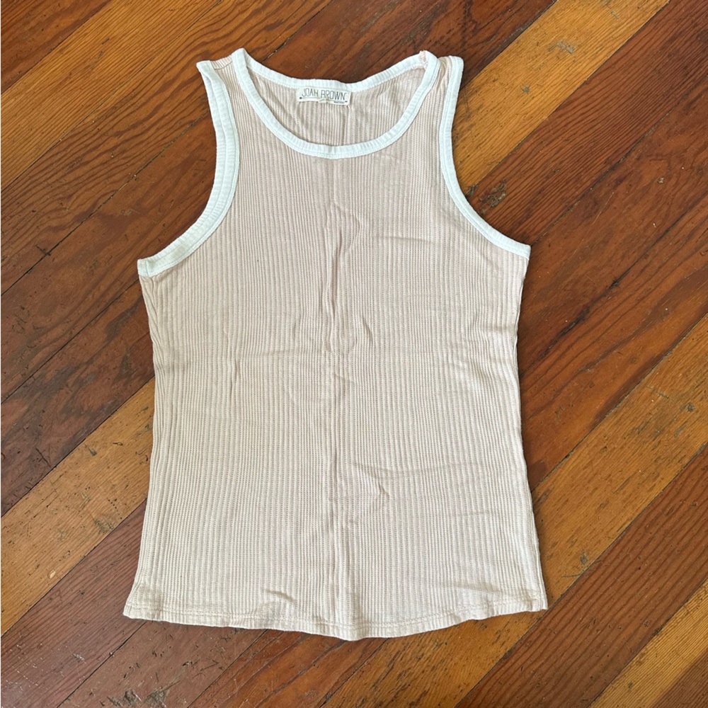 Ribbed Joah Brown Tank